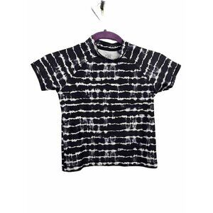 Athleta Girl Swim Top Tie Dye Size S/7 UPF 50 Rash guard